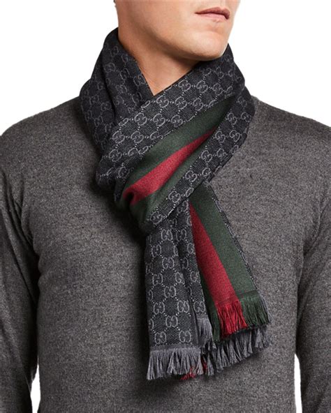 gucci scarf men's outlet|gucci cashmere shawl.